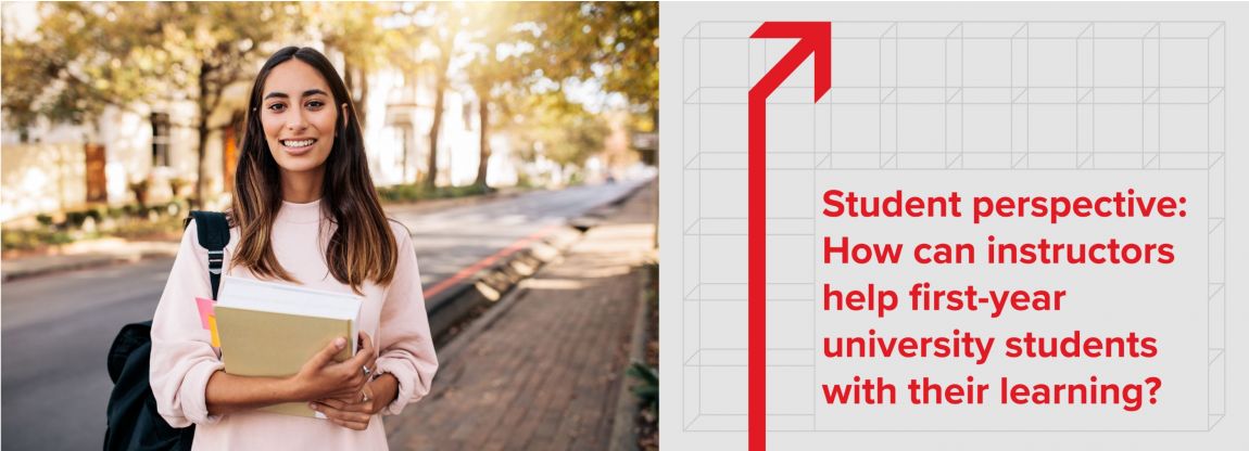 How can instructors help first-year university students with their learning?