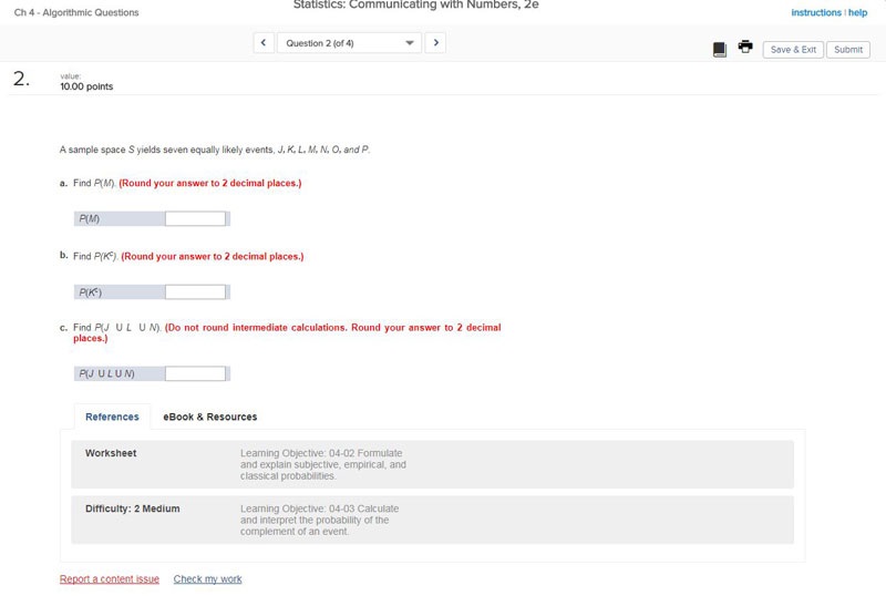 Algorithmic questions snapshot within Connect platform.